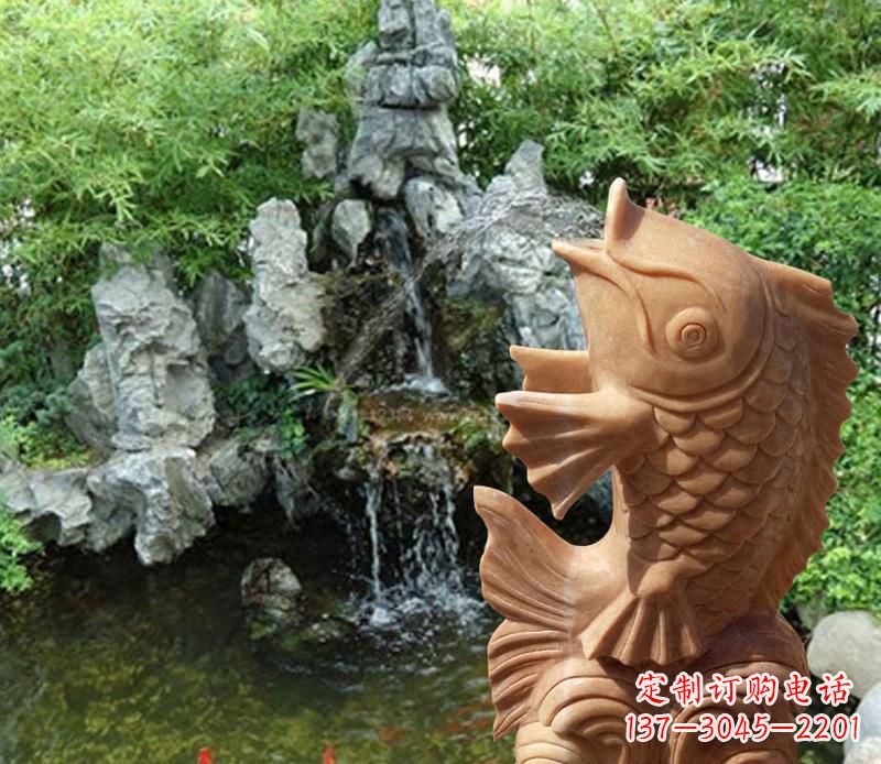 广东晚霞红鲤鱼喷泉