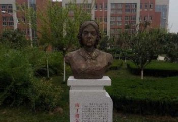 广东南丁格尔校园名人铜雕：精致细致的雕塑艺术