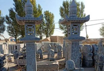 广东青石仿古石灯雕塑，精美实用