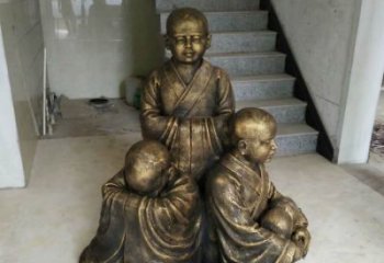 广东中国领雕塑推出的金色佛祖三像是一件令人惊…