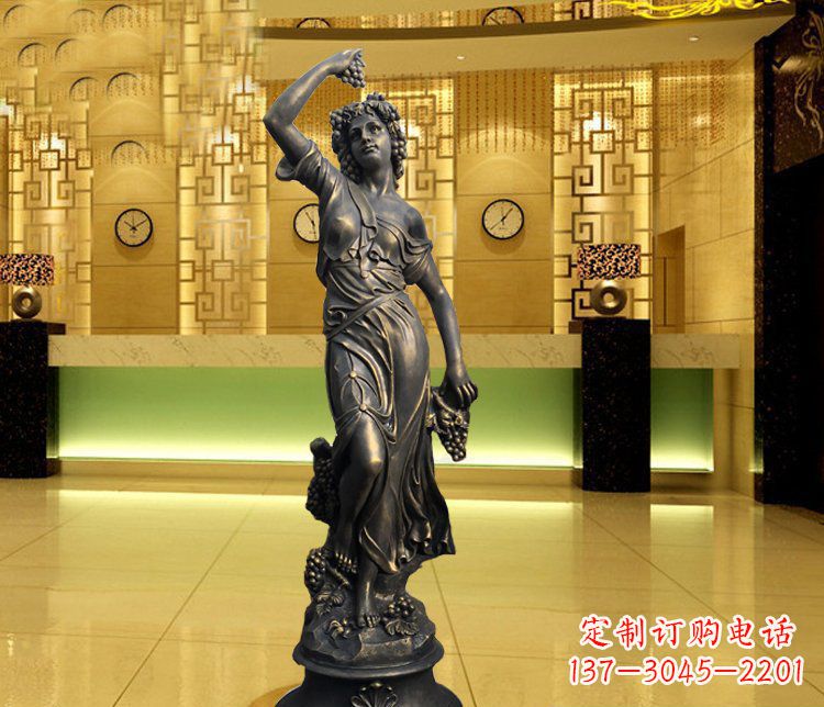 广东西方女人别墅景观铜雕塑 (2)