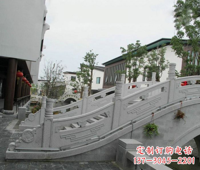 广东小区景观大理石拱桥