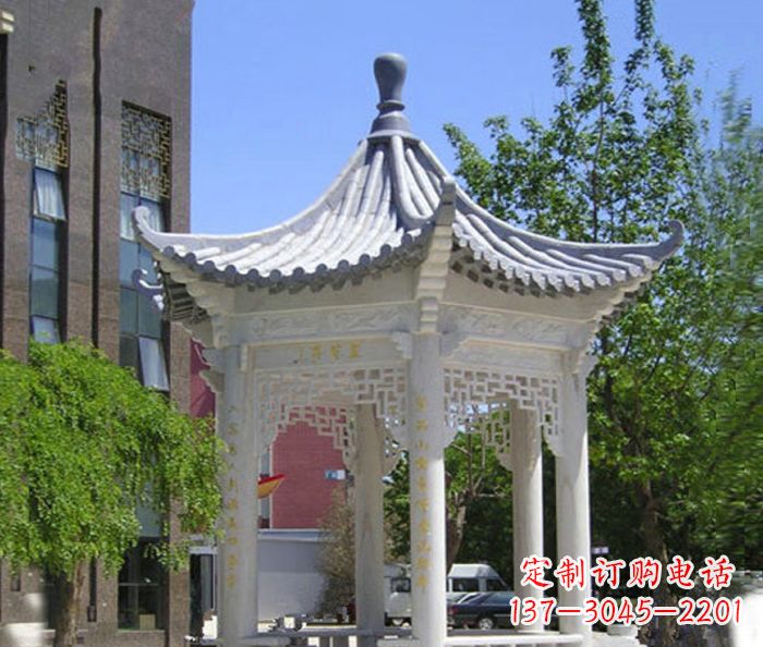 广东小区景观大理石凉亭