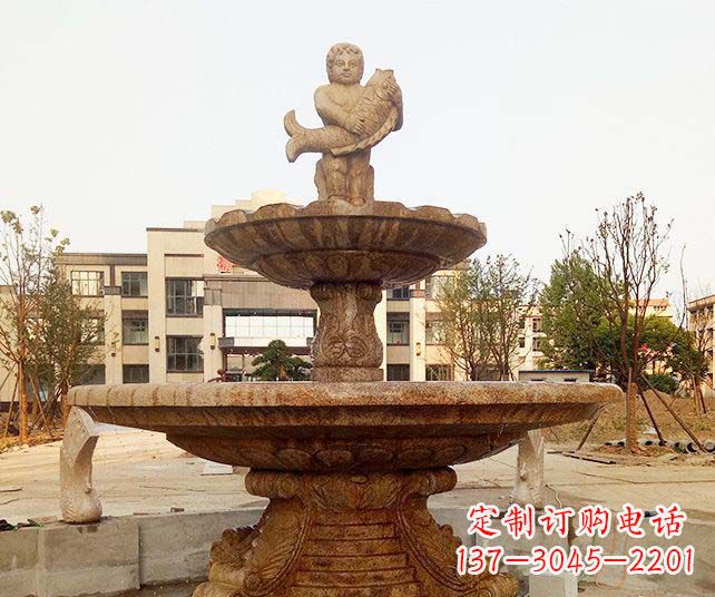 广东小区景观欧式喷泉石雕