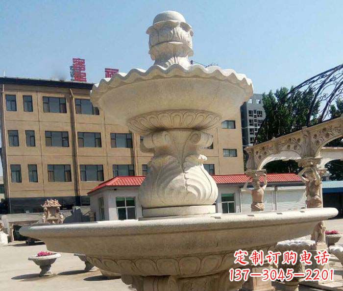 广东小区景观砂岩大型喷泉石雕