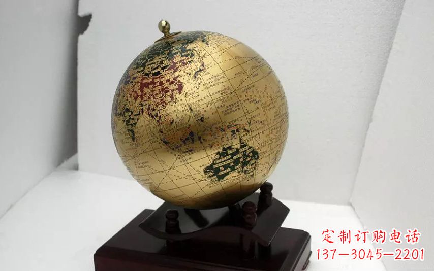广东校园不锈钢地球仪雕塑 (3)