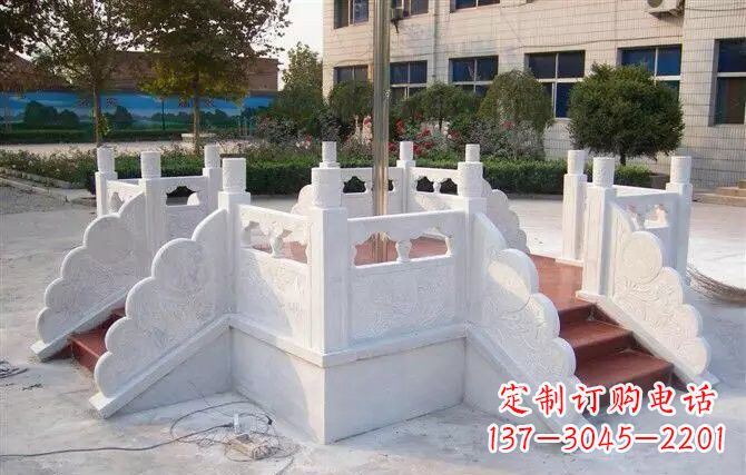 广东校园汉白玉升旗台