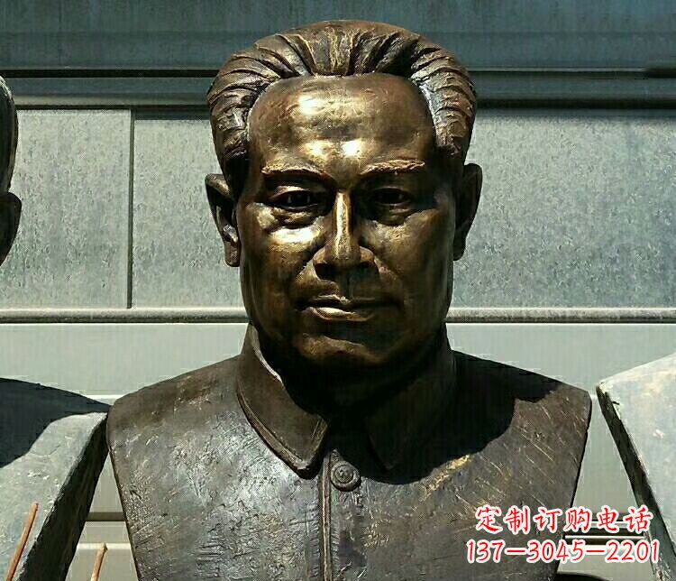 广东校园周恩来胸像铜雕