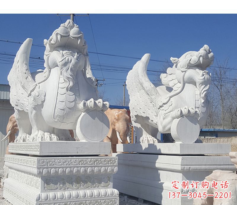 广东獬豸法院门口神兽石雕
