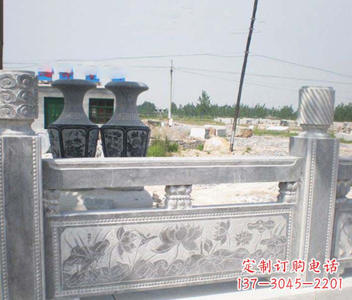 广东园林仿古石栏板景观石雕 (3)