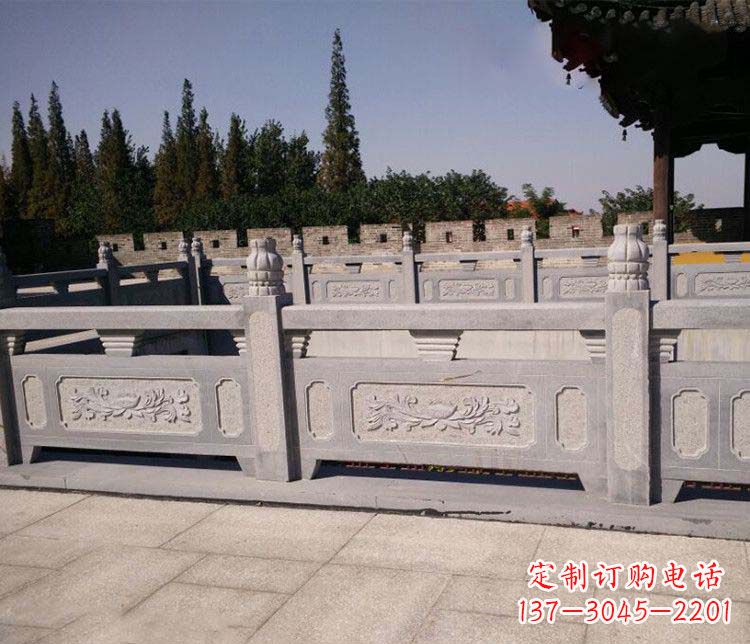 广东园林仿古石栏板景观石雕 (2)