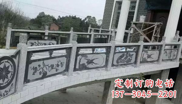广东园林仿古石栏板景观石雕 (10)