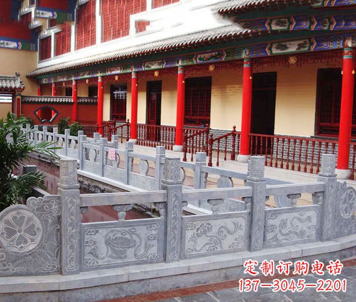 广东园林仿古石栏板景观石雕 (12)
