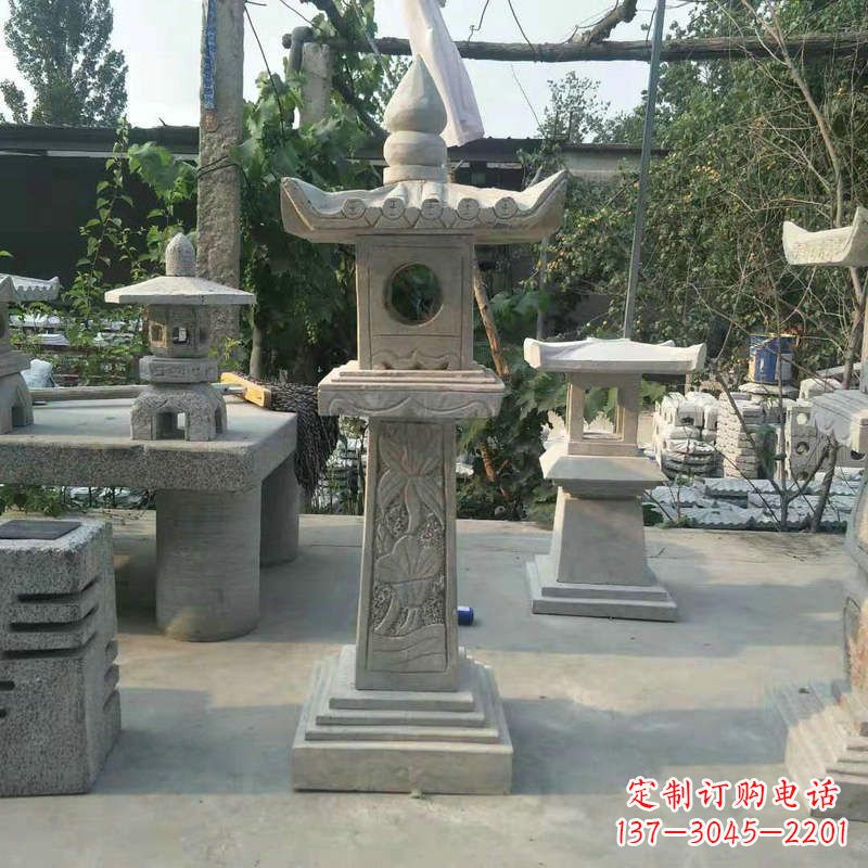 广东园林仿古做旧中式石灯