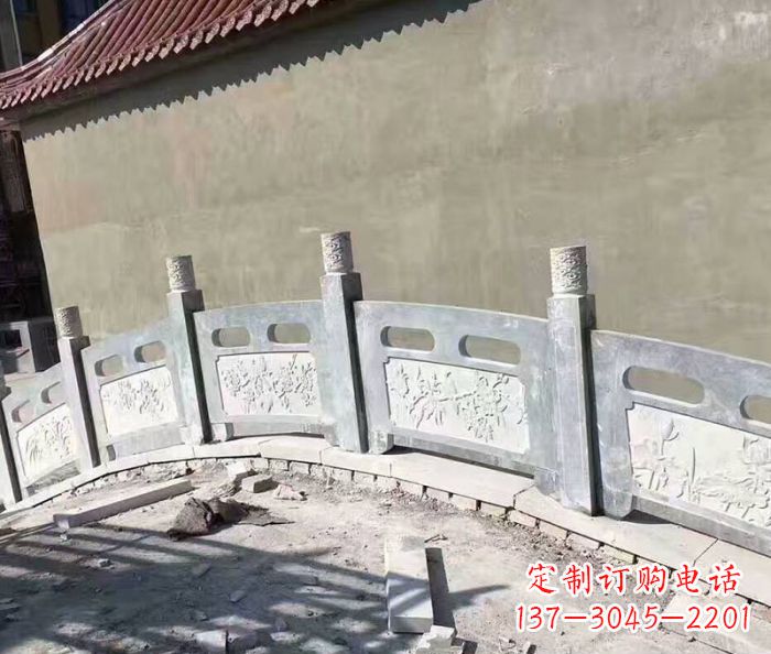 广东园林景观大理石桥栏板石雕 (5)
