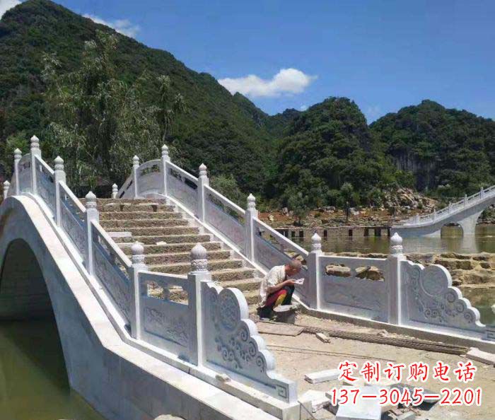 广东园林景观大理石桥栏板石雕_1