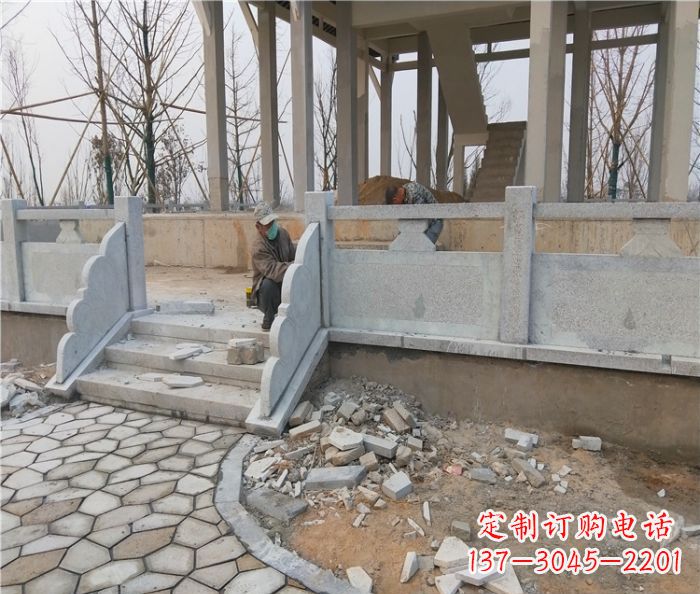 广东园林景观大理石桥栏板石雕_2 (2)