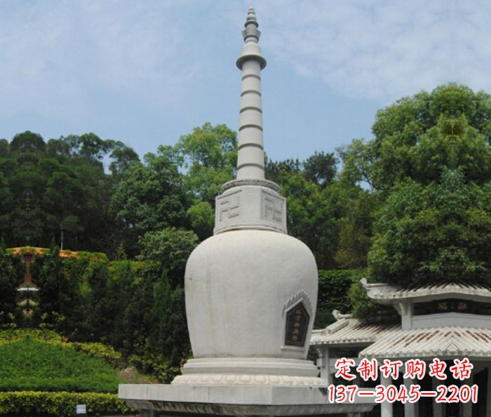 广东园林景观大理石舍利塔石雕