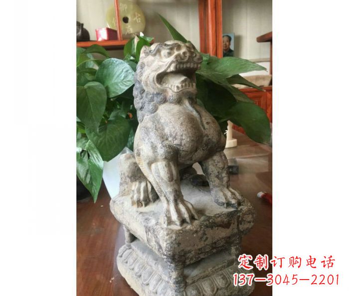广东园林景观大理石狮子石雕