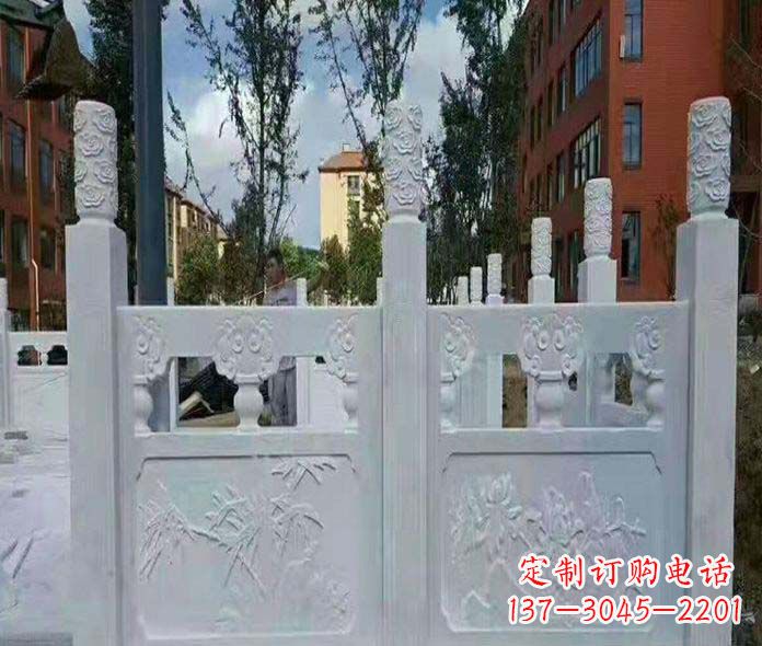 广东园林景观大理石桥栏板石雕_2