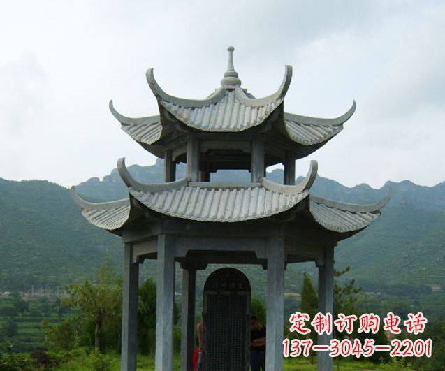 广东园林景观仿古凉亭石雕