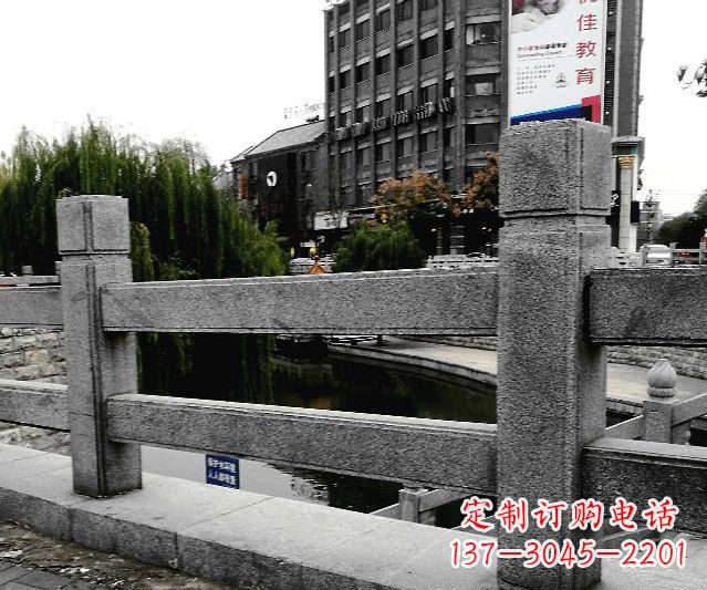 广东园林景观仿古石雕栏板 (9)