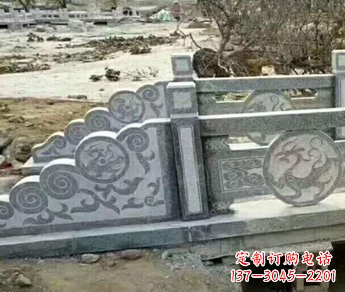 广东园林景观仿古石雕栏板 (10)