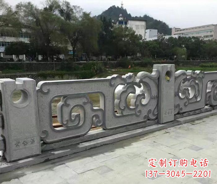 广东园林景观仿古石雕栏板_1