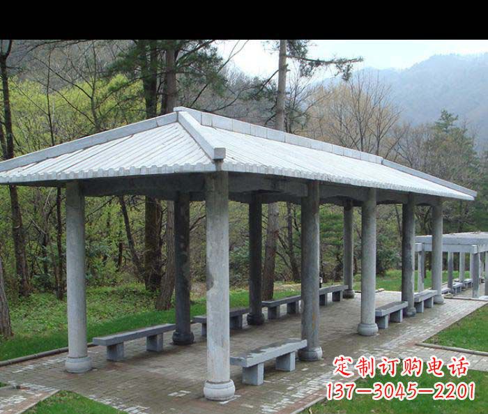 广东园林景观仿古石雕长廊