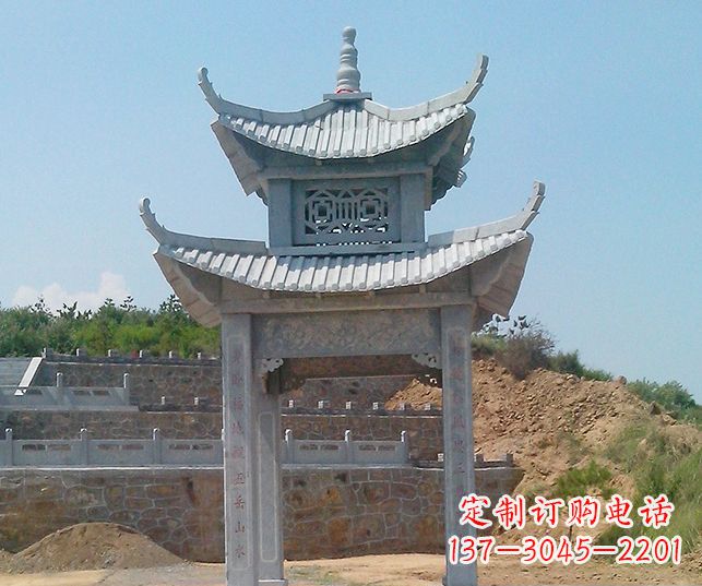 广东园林景观仿古石雕凉亭