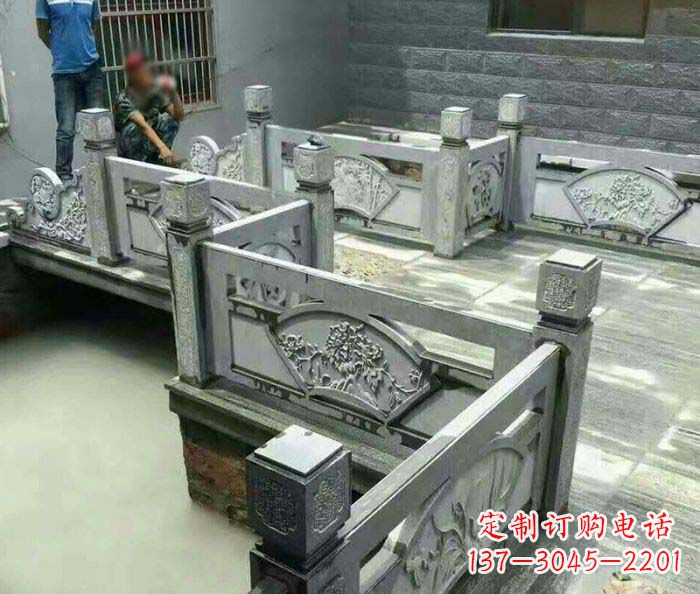 广东园林景观仿古石浮雕栏板 (4)