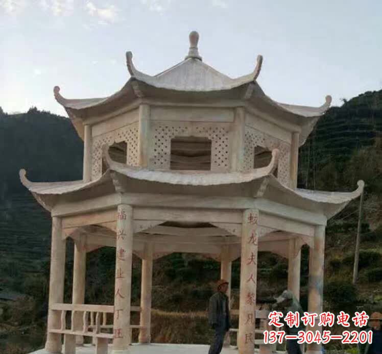 广东园林石雕凉亭