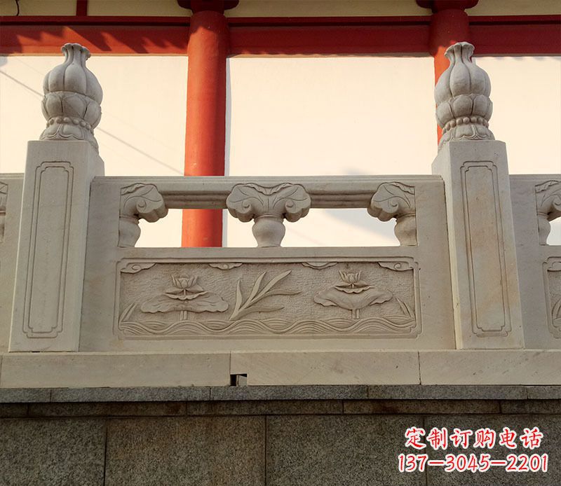 广东园林石浮雕栏板景观石雕 (2)