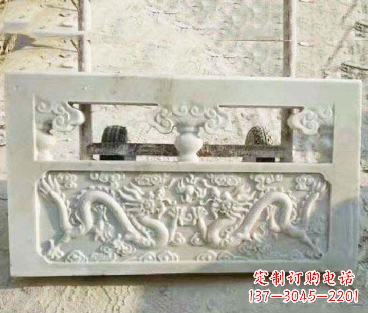 广东园林石浮雕栏板景观石雕