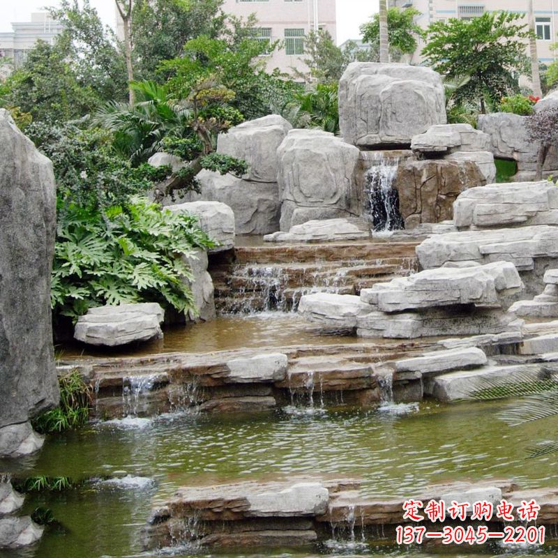 广东园林石头假山流水