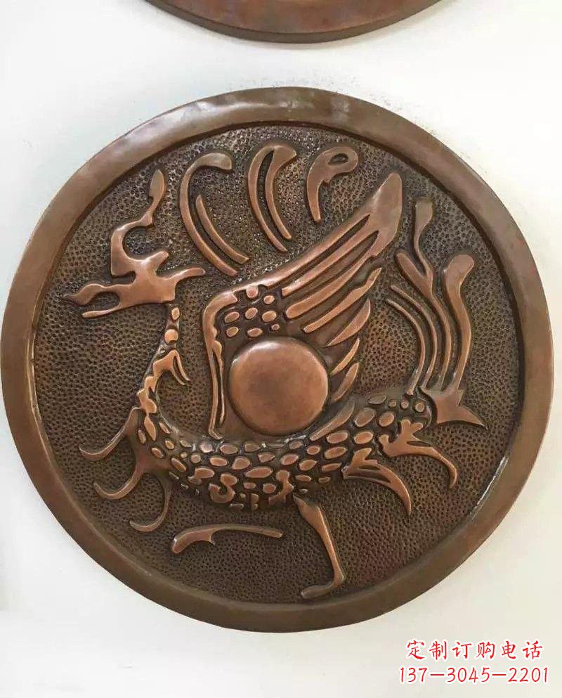 广东朱雀铜浮雕