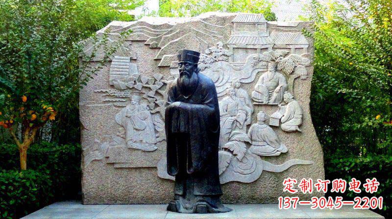广东朱熹古代名人铜雕_2