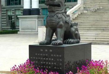 广东獬豸铜雕塑-法院门前神兽动物雕塑摆件