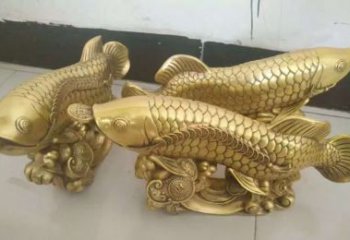 广东招财金龙鱼雕塑 