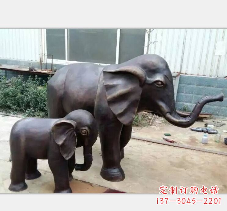 广东铸铜公园大象雕塑