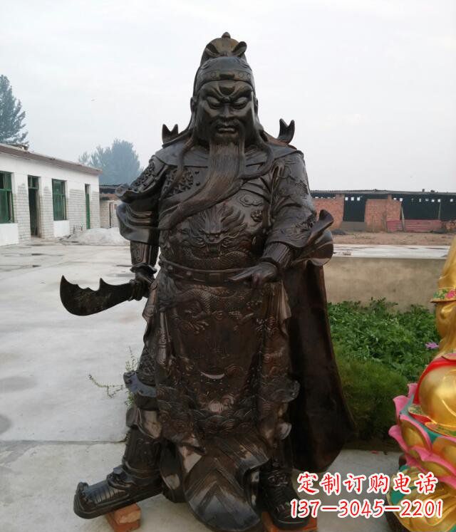 广东铸铜关公像铜雕