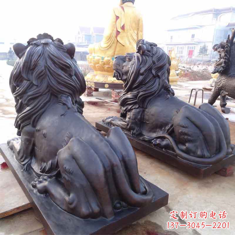 广东铸铜汇丰狮子