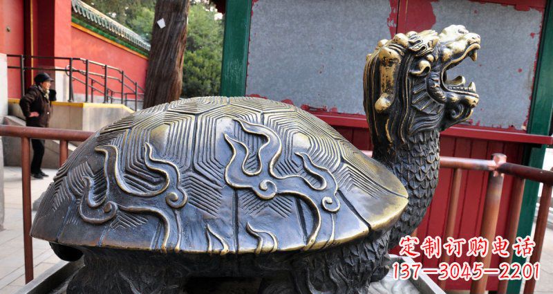 广东铸铜龙龟神兽铜雕
