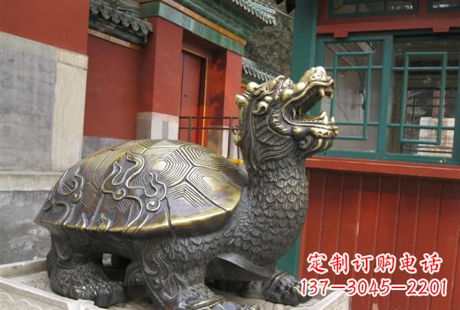 广东铸铜龙龟雕塑