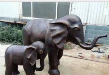 广东铸铜公园大象雕塑