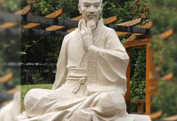 广东祖冲之石雕塑像-园林人物历史名人雕像