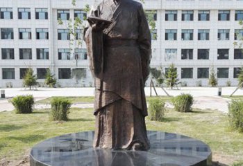 广东祖冲之校园铜雕-纯铜铸造中国古代历史名人著名数学家